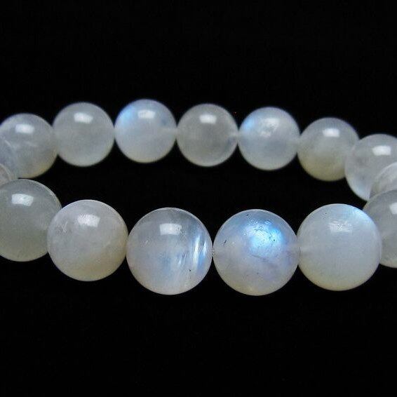 ムーンストーン ブレスレット 13mm 一点物 メール便可 [M便 1/10] 111-44873
