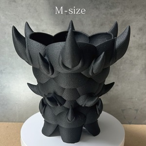 3Dプリンター鉢 "yawara爪CH" | Mサイズ黒色