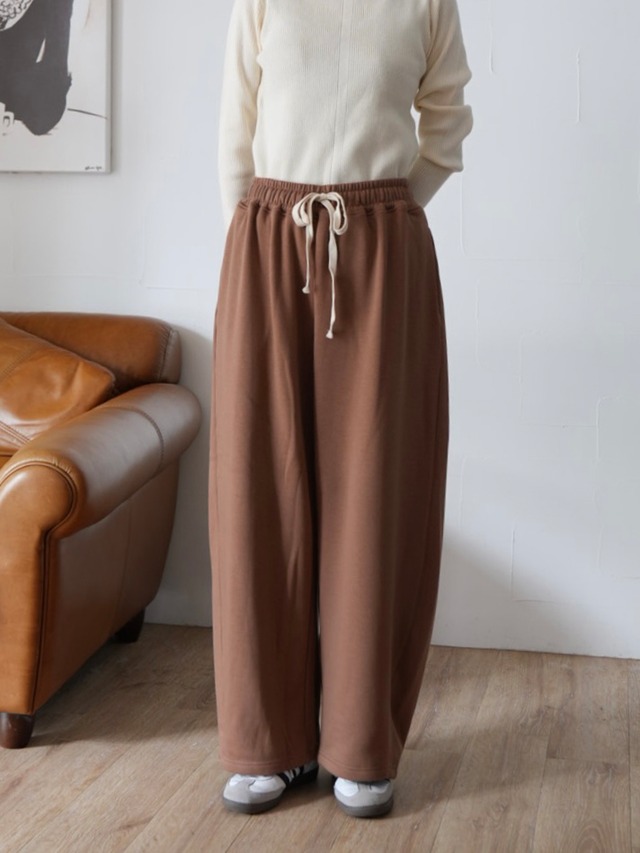 263. CLOCHE クロシェ / 裏起毛イージーパンツ 02サイズ(camel/gray/black)  (550-86562)