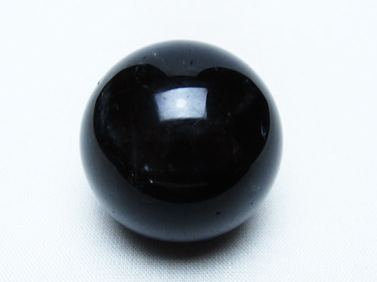 黒水晶 丸玉 34mm モリオン スフィア 置物 一点物 141-8239 | 天然石