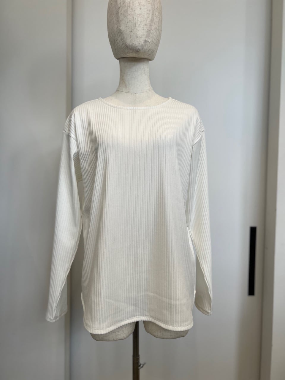 【LEMELANGE】ボートネックストレッチリブtee 8551006