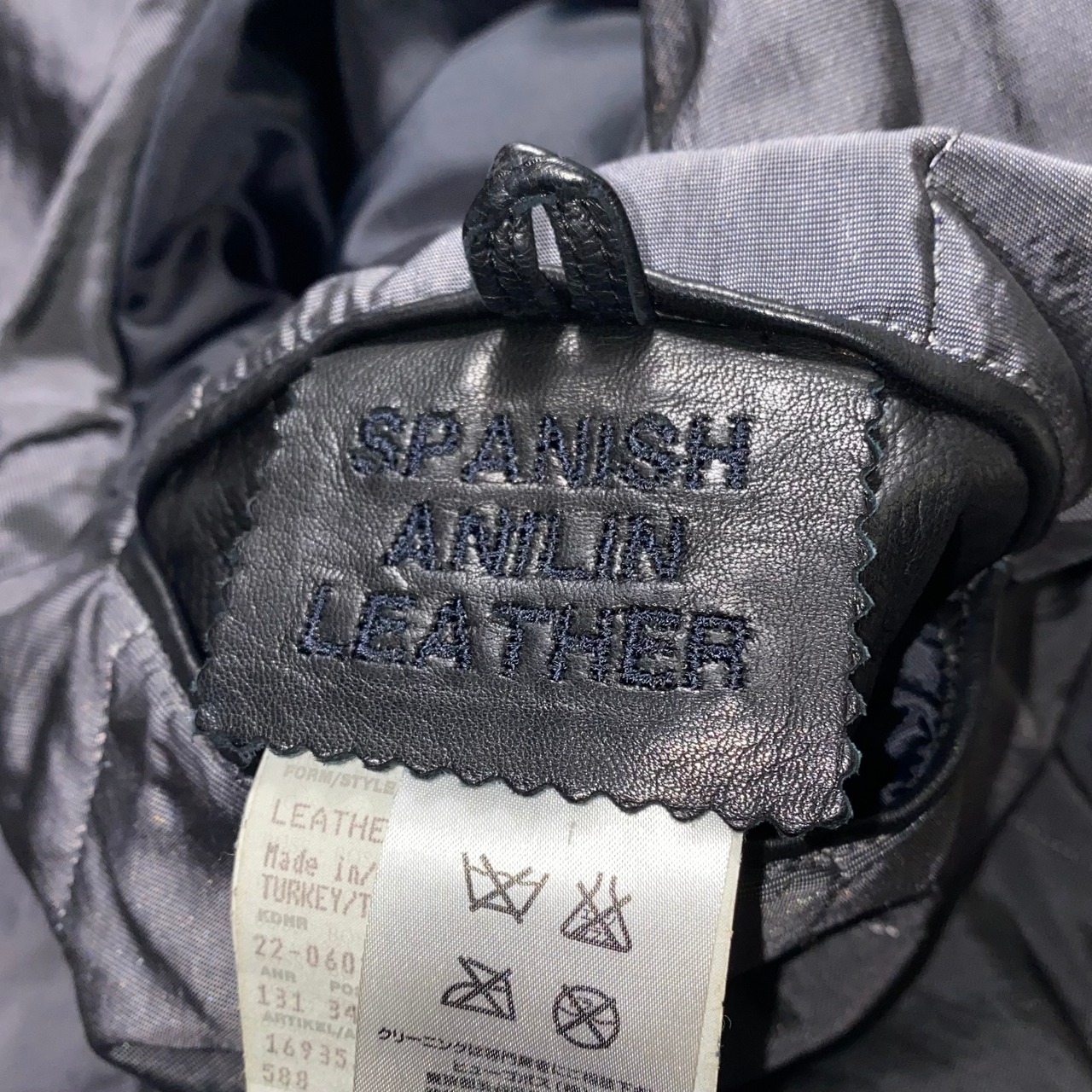 HUGO BOSS black leather sports jacket