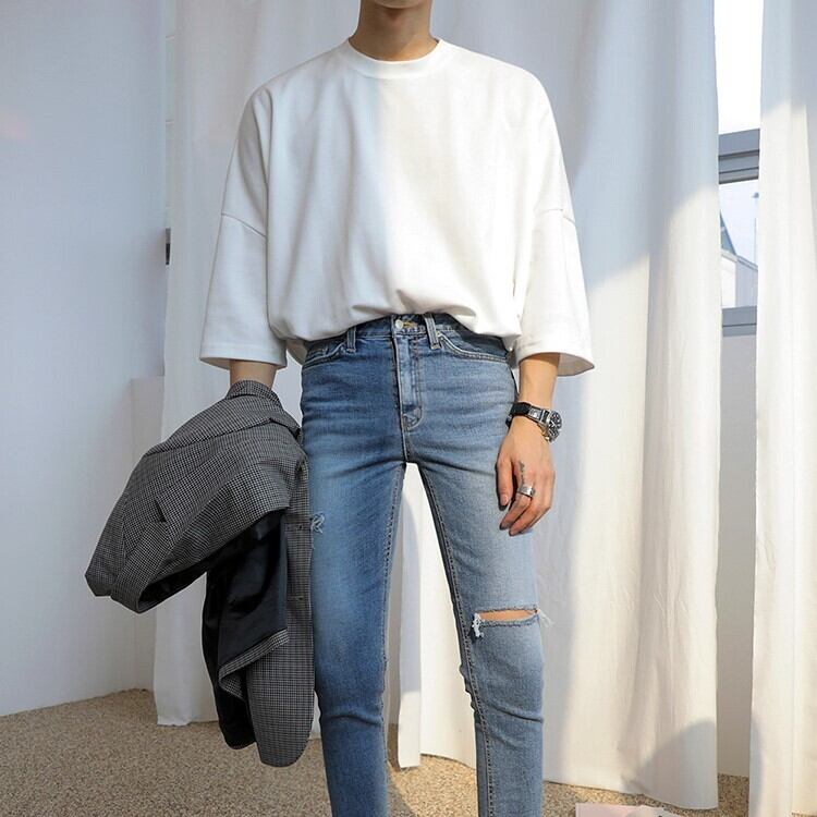 コットンドロップショルダーtシャツ Bl8770 Beep 韓国メンズファッション通販サイト