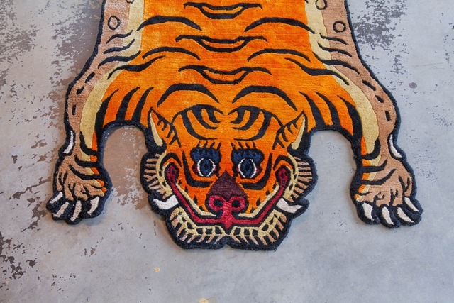 Tibetan Tiger Rug 《Mサイズ•シルク020》チベタンタイガーラグ