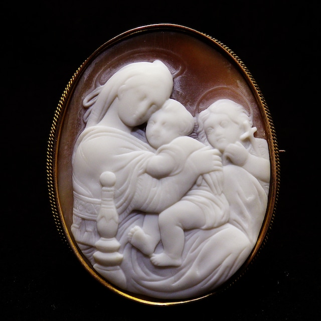 アンティーク(推定19世紀後半) 訳あり品 ”小椅子の聖母”