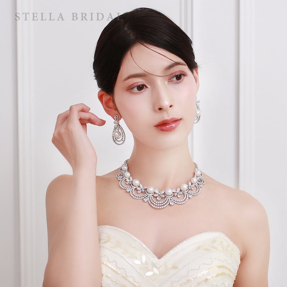 ブライダルアクセサリーセット 受注生産品】キュービックジルコニア ウェディングジュエリーセット