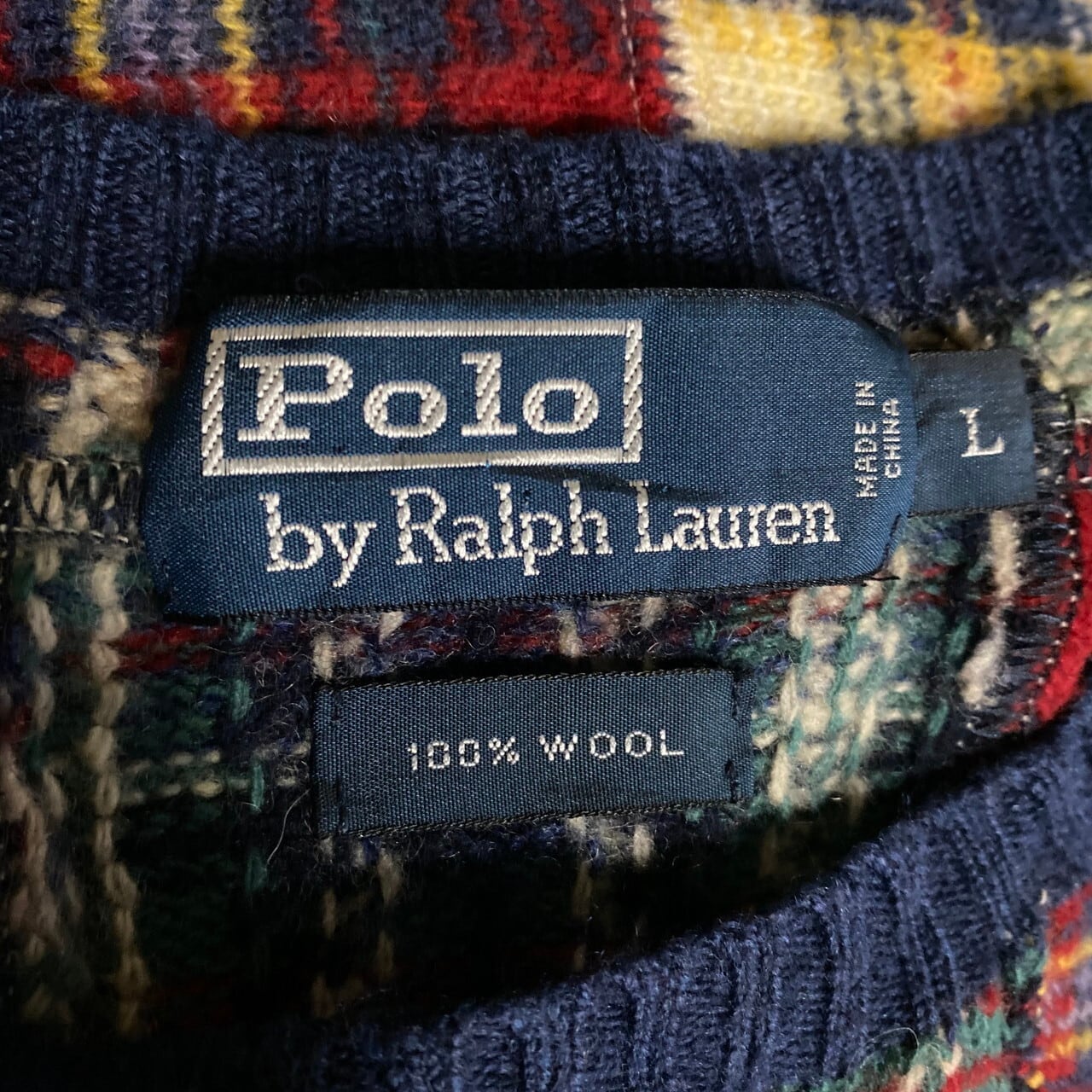 90s POLO リバースウィーブ　MADE IN ITALY L相当