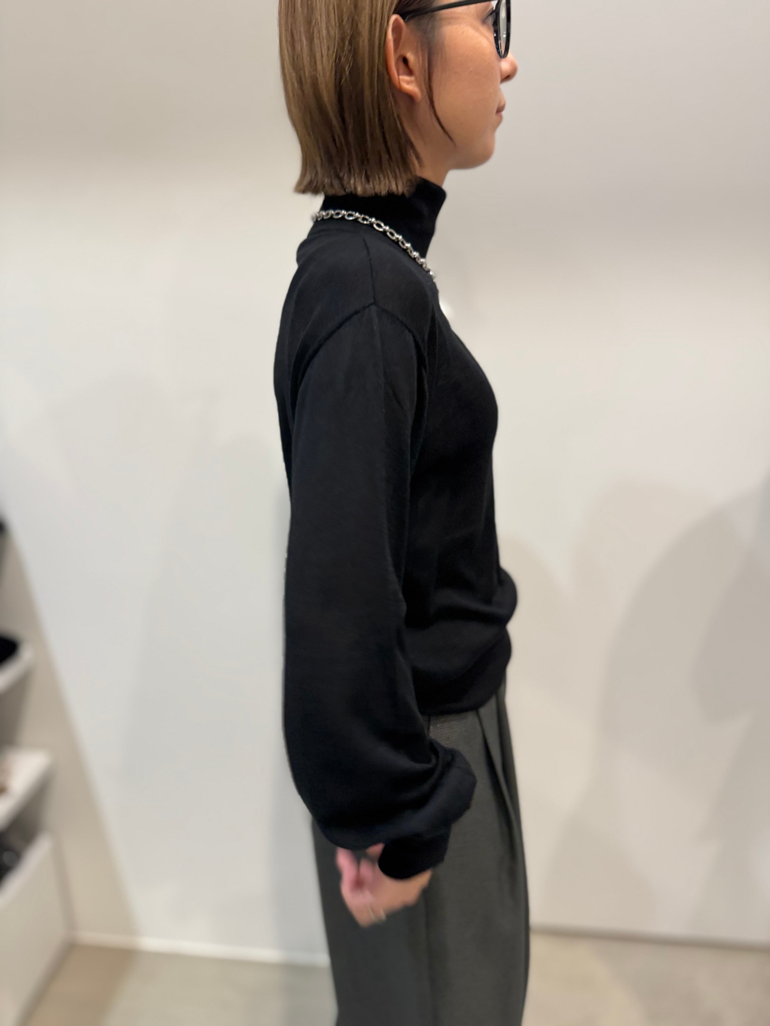 【DONA MARIE】シルク混タートルハイゲージニット　951019