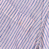 リネン100% HICKEY FREEMAN ヒッキーフリーマン ストライプ 半袖シャツ M/マルチ メンズ ビンテージ