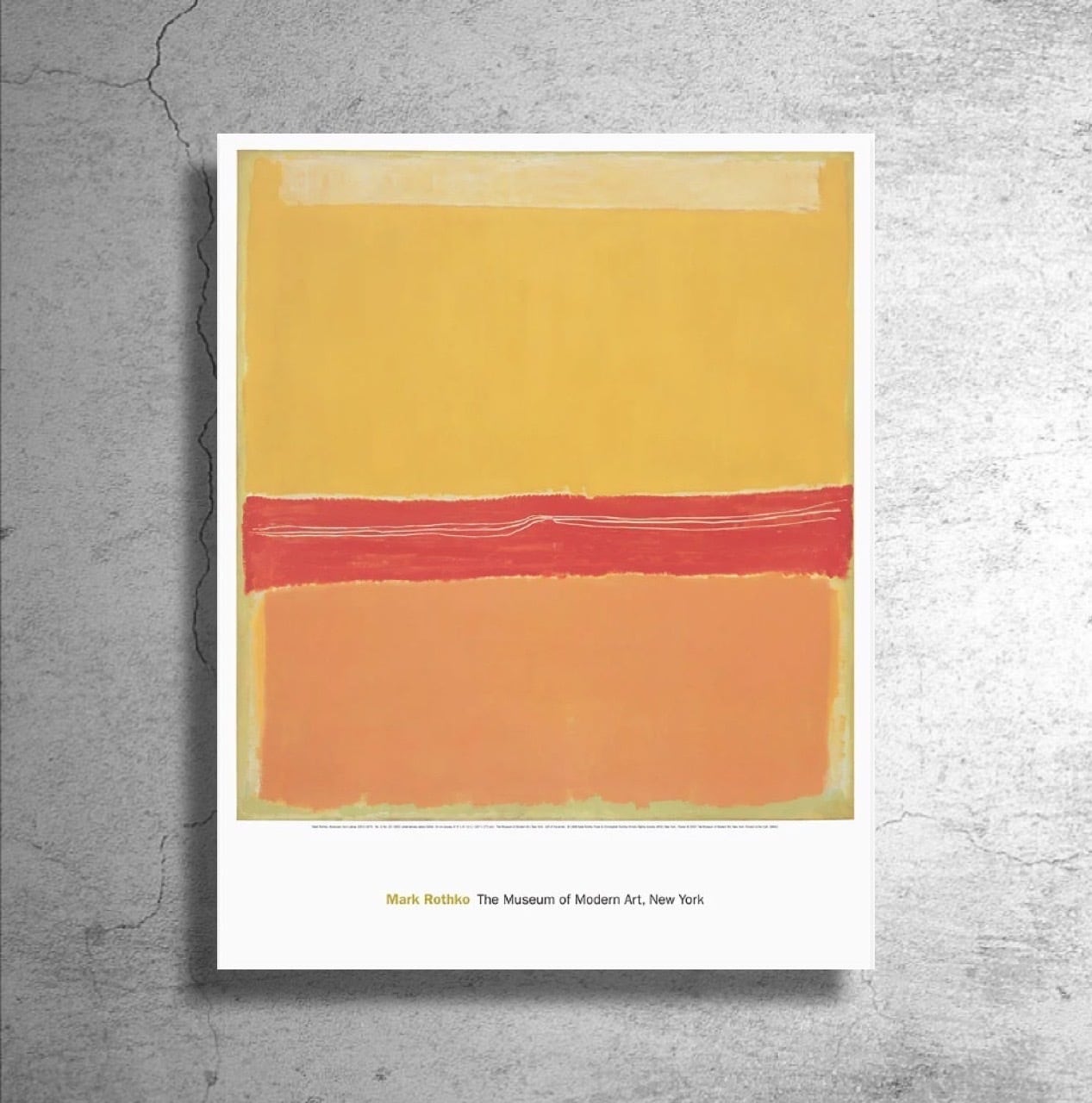 抽象画家『マーク・ロスコ』アメリカ現代美術館MoMA制作ポスター