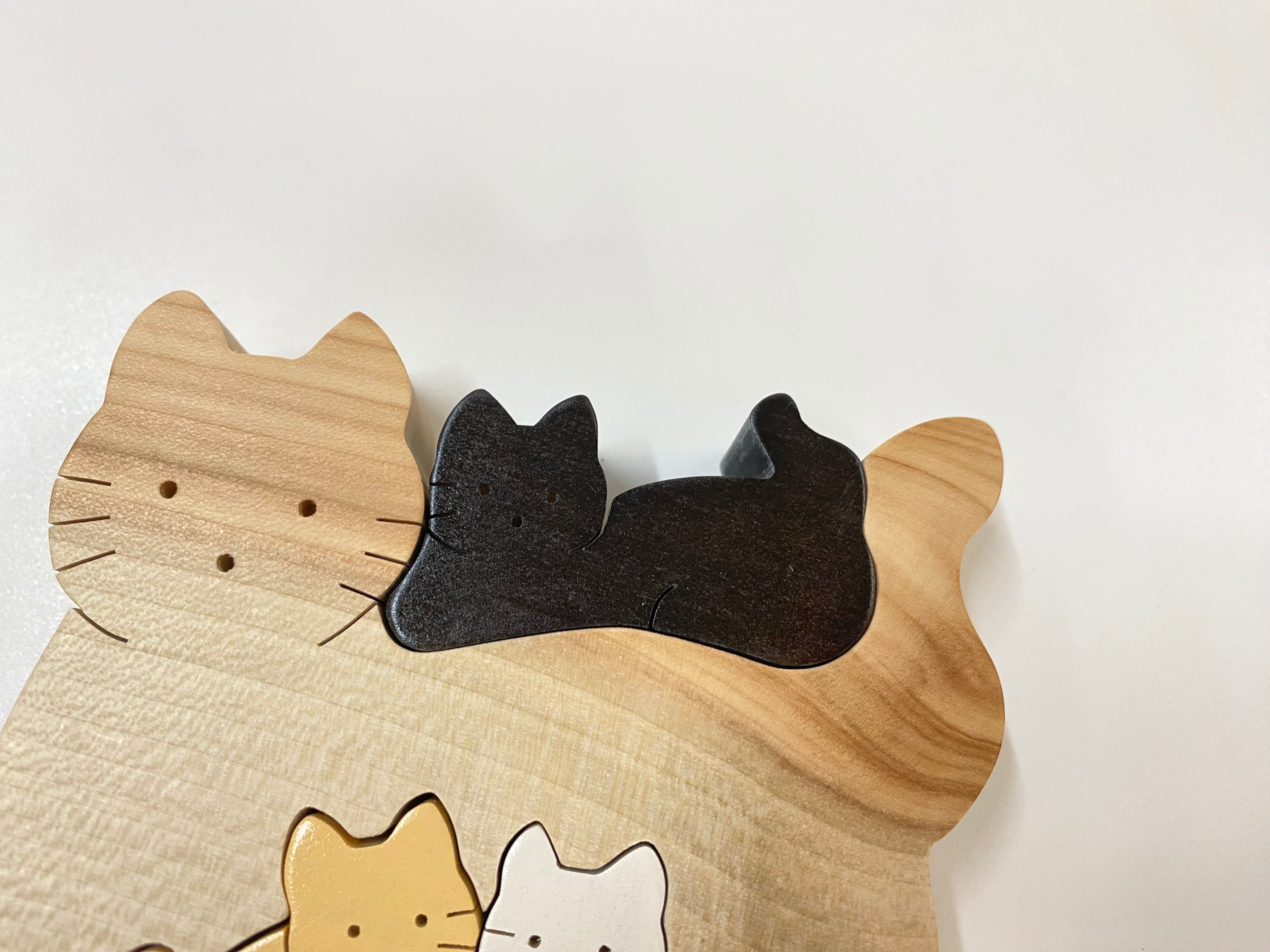 組み木・猫の親子 | ratta