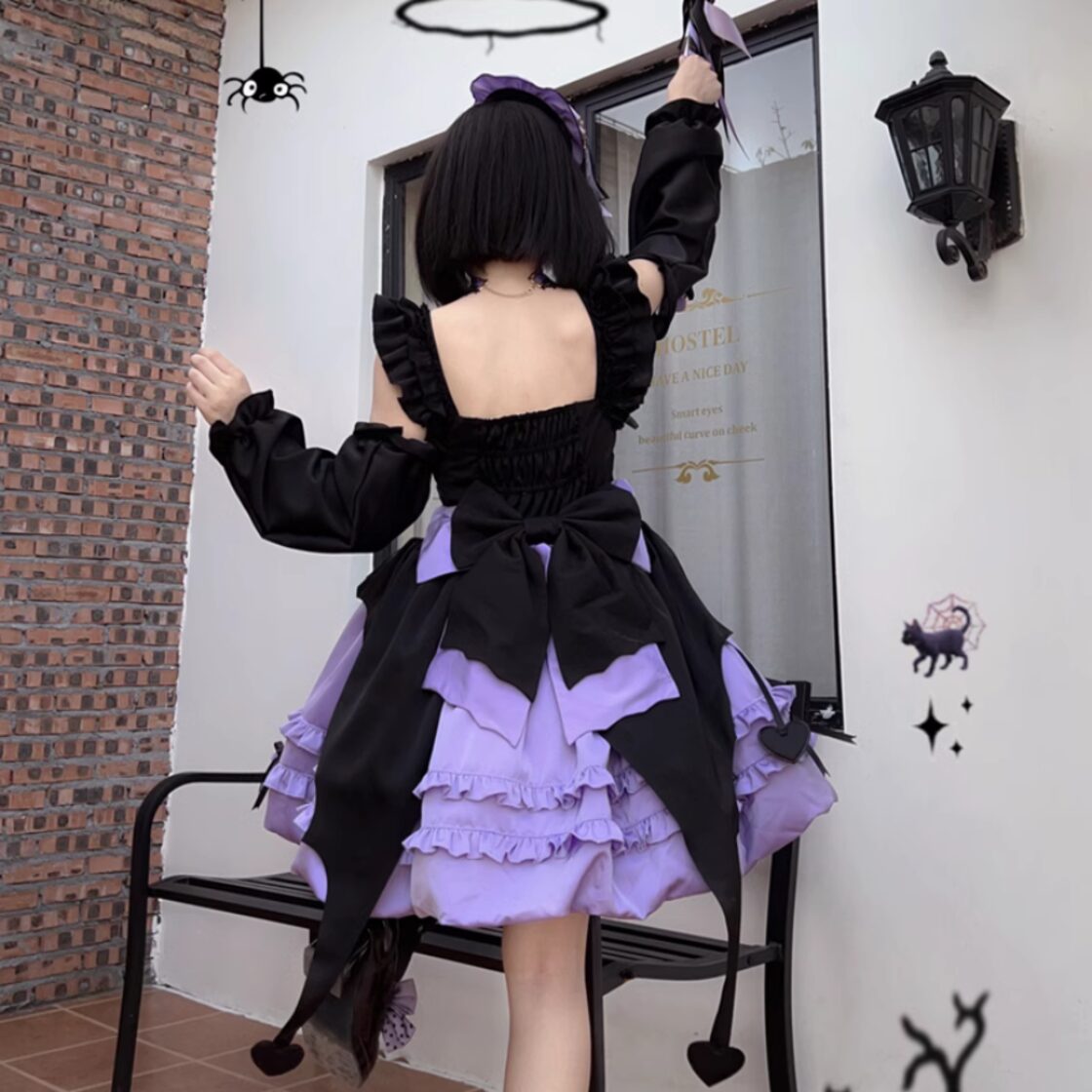 DimMoire Crush x PO トレーナーワンピース 地雷系 サブカル DimMoire