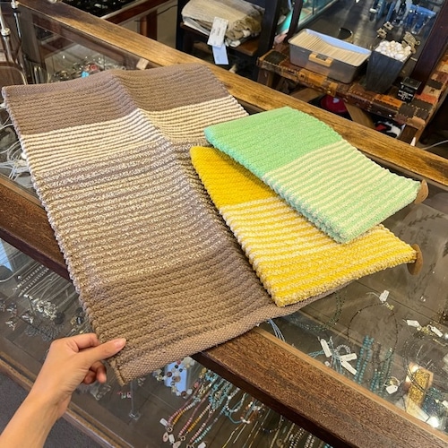 Cotton Chenille Striped Floor Mat　3Color　コットンシェニール ボーダーフロアマット 　3色　　フロアマット　マット　　