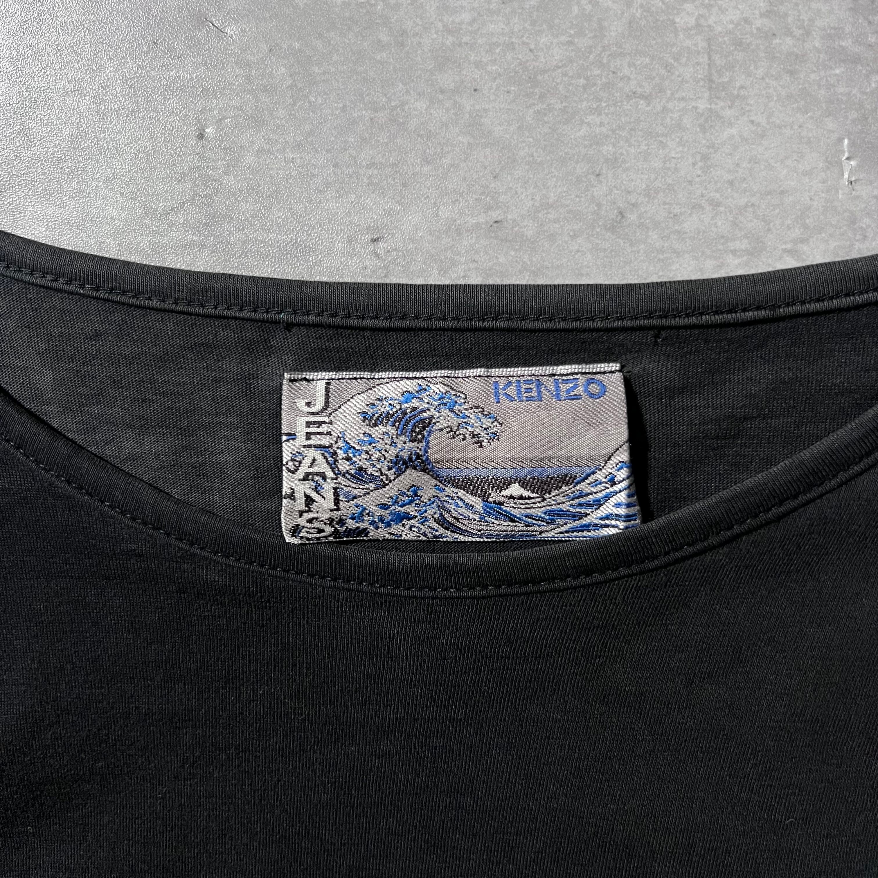 ss “KENZO JEANS” back logo long sleeve tee 年代 年代