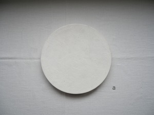 y-43. 石原ゆきえ 台皿(白化粧×白)