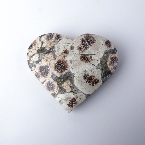 グリーンフラワージャスパー（グリーンチェリーブロッサムジャスパー） ハート ＊ Jasper ＊ 天然石