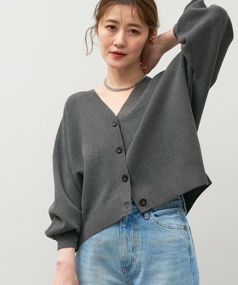 MICA&DEAL マイカアンドディール】MILANO RIB SHORT CARDIGAN