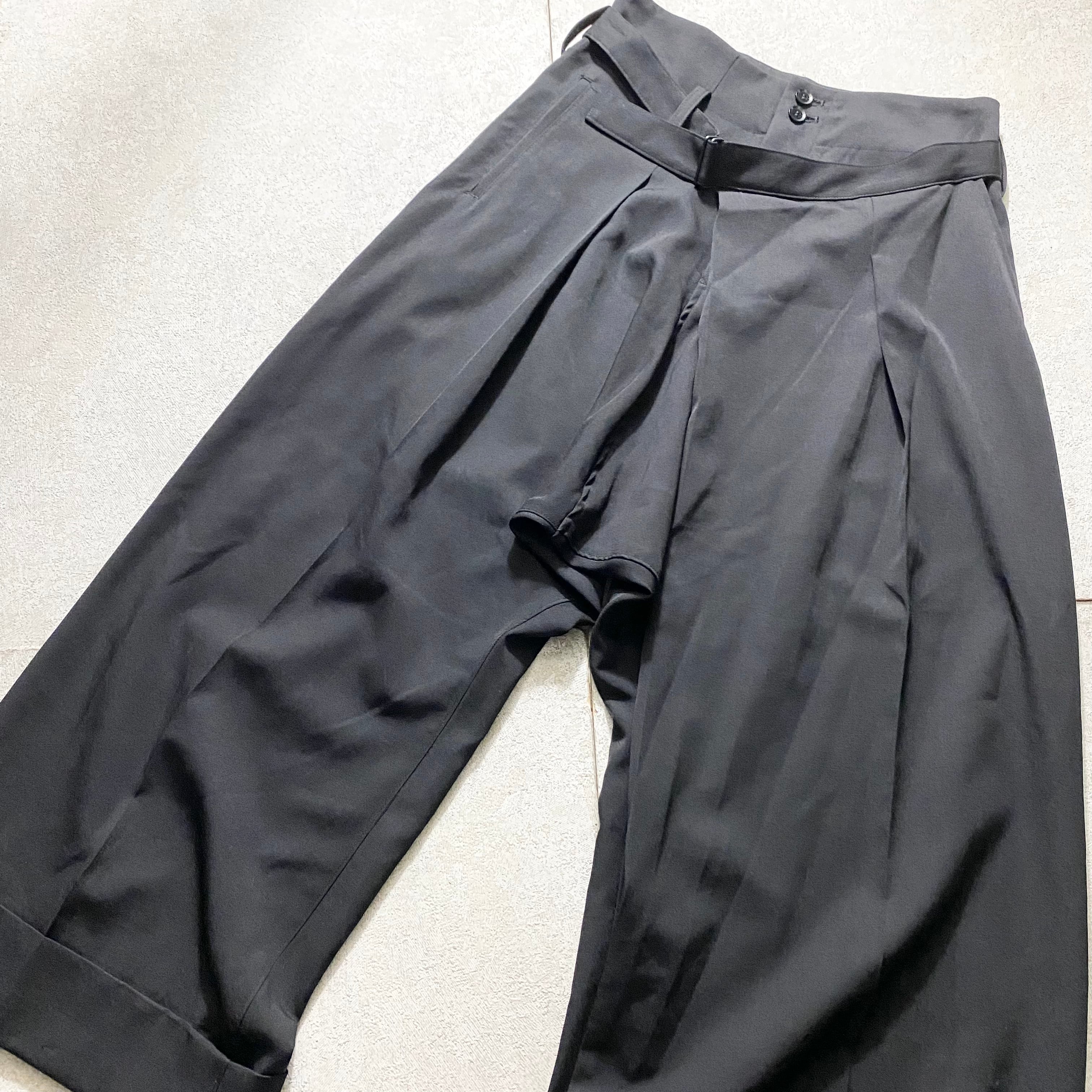 YOHJI YAMAMOTO + NOIR black wrap pants | NOIR ONLINE