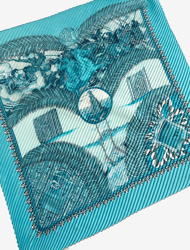 エルメス)カレ90スカーフ 《La Serpentine de Pierre Charpin》