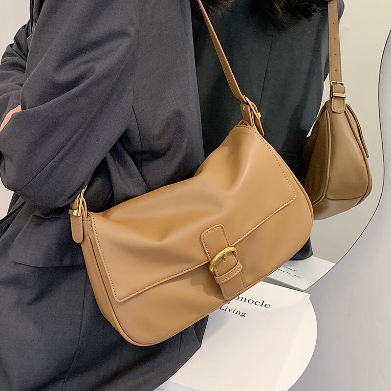 レトロオールマッチスモールバッグメスバッグ2020秋ニュートレンディファッションネットレッドワンショルダーアームピットバッグシンプルメッセンジャーバッグ Tiancai_Wing_Bag57444807038