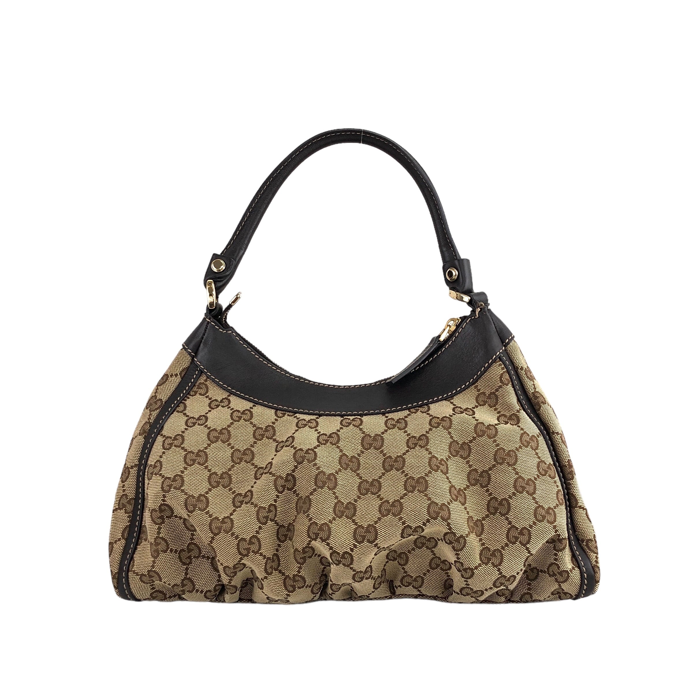 GUCCI グッチ GGキャンバス アビー セミショルダーバッグ ベージュ