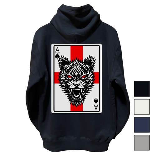[GMTB] Hoodie ACE OF SPADES, WHITE TIGER (2025AW05)