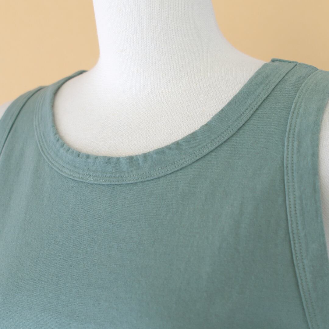 Fabrique en planete terre ファブリケアンプラネテール オリジナル天竺ベーシックタンクトップ