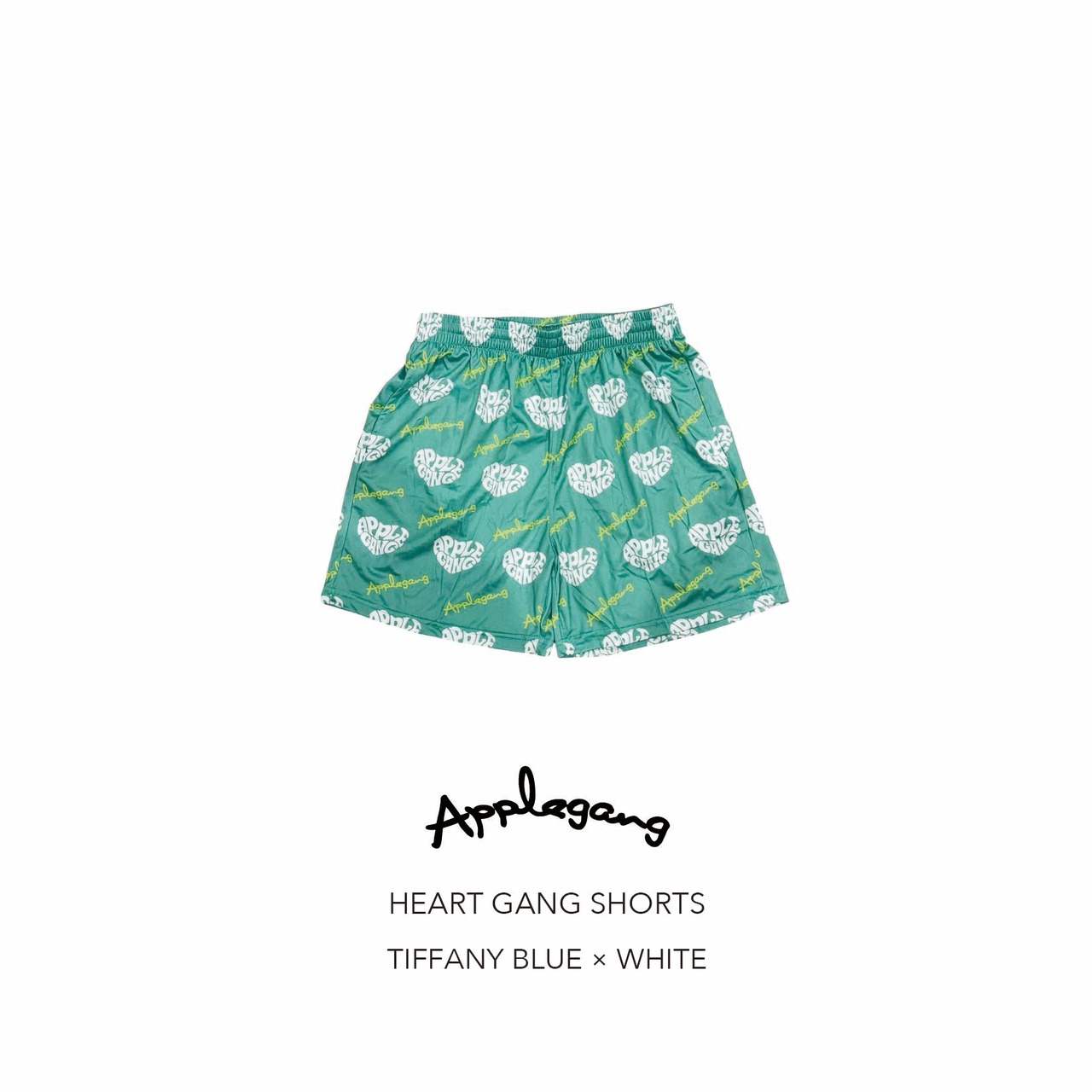 HEART GANG SHORTS ティファニー × ホワイト