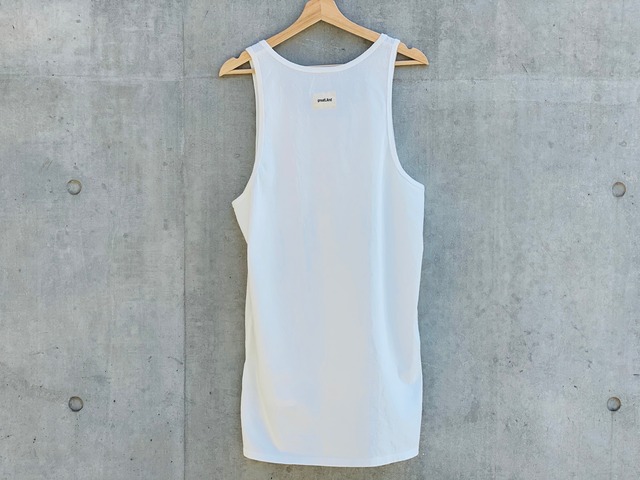 greatLAnd LAYERED LONG TANK TOP WHITE