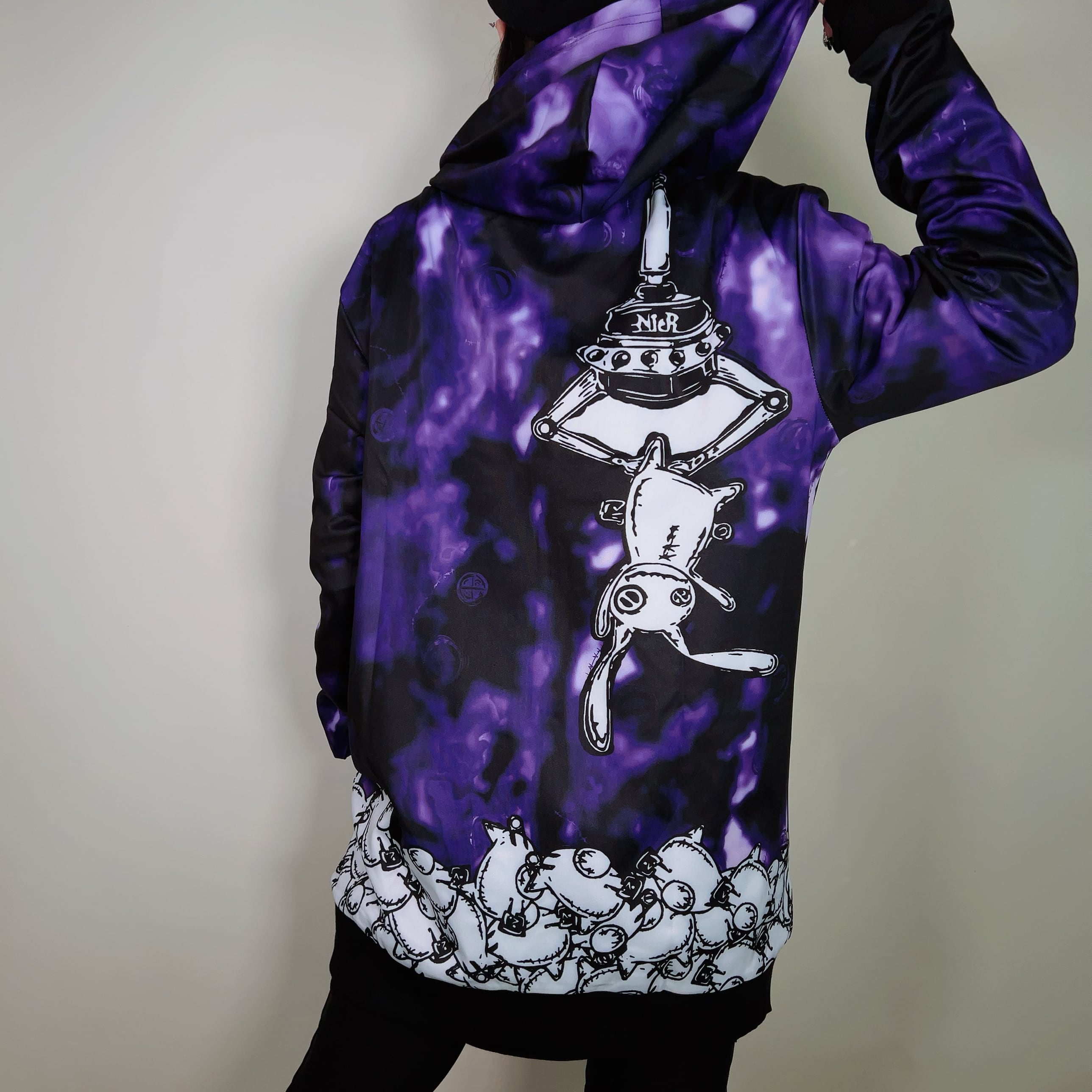 LONG LENGTH ZIP PARKA【NieR CATCHER(紫)】 | NIER CLOTHING