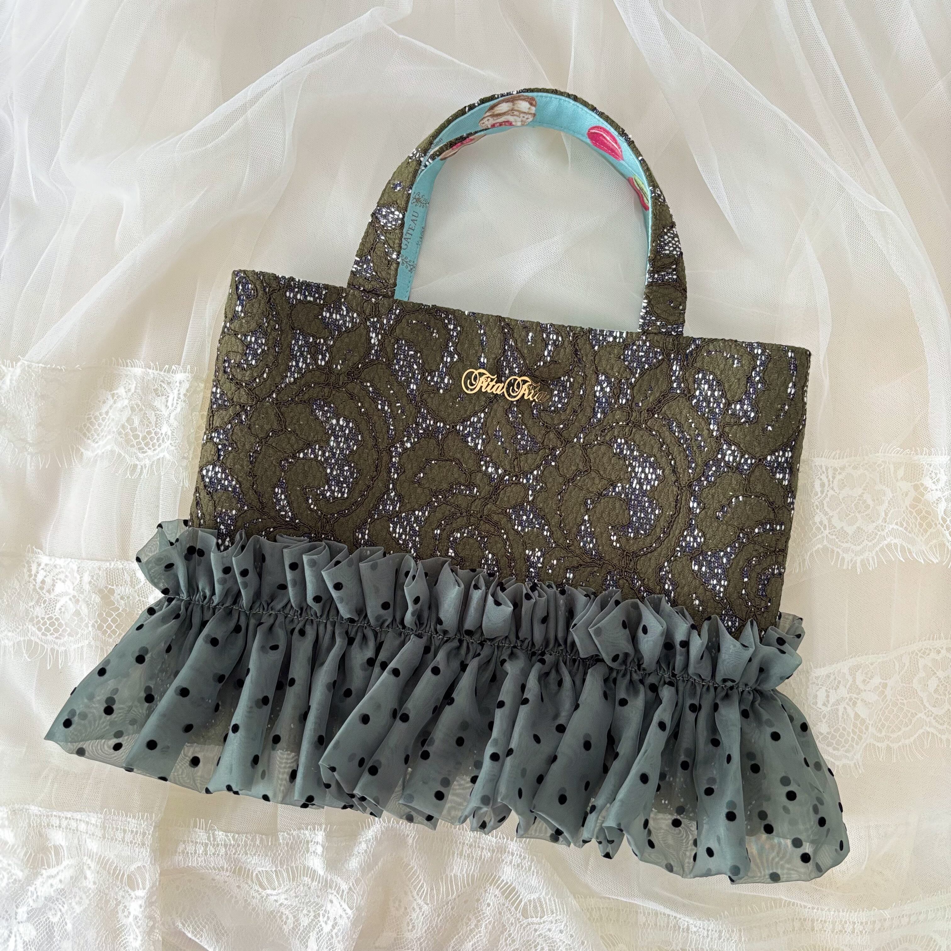 fitafita様　バレリーナ36サイズ　ハンドメイドバッグ未使用品 43【バッグ】Couture Bag36〔LINTON×Ballerina〕③ | Fita Fita