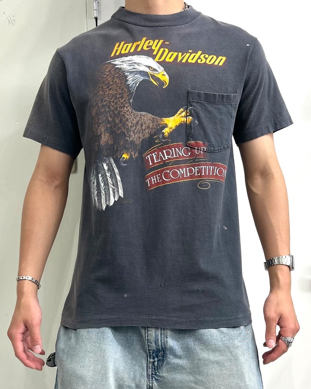 90’s Harley Davidson Design Tee ”Hanes Body”【Roots店】