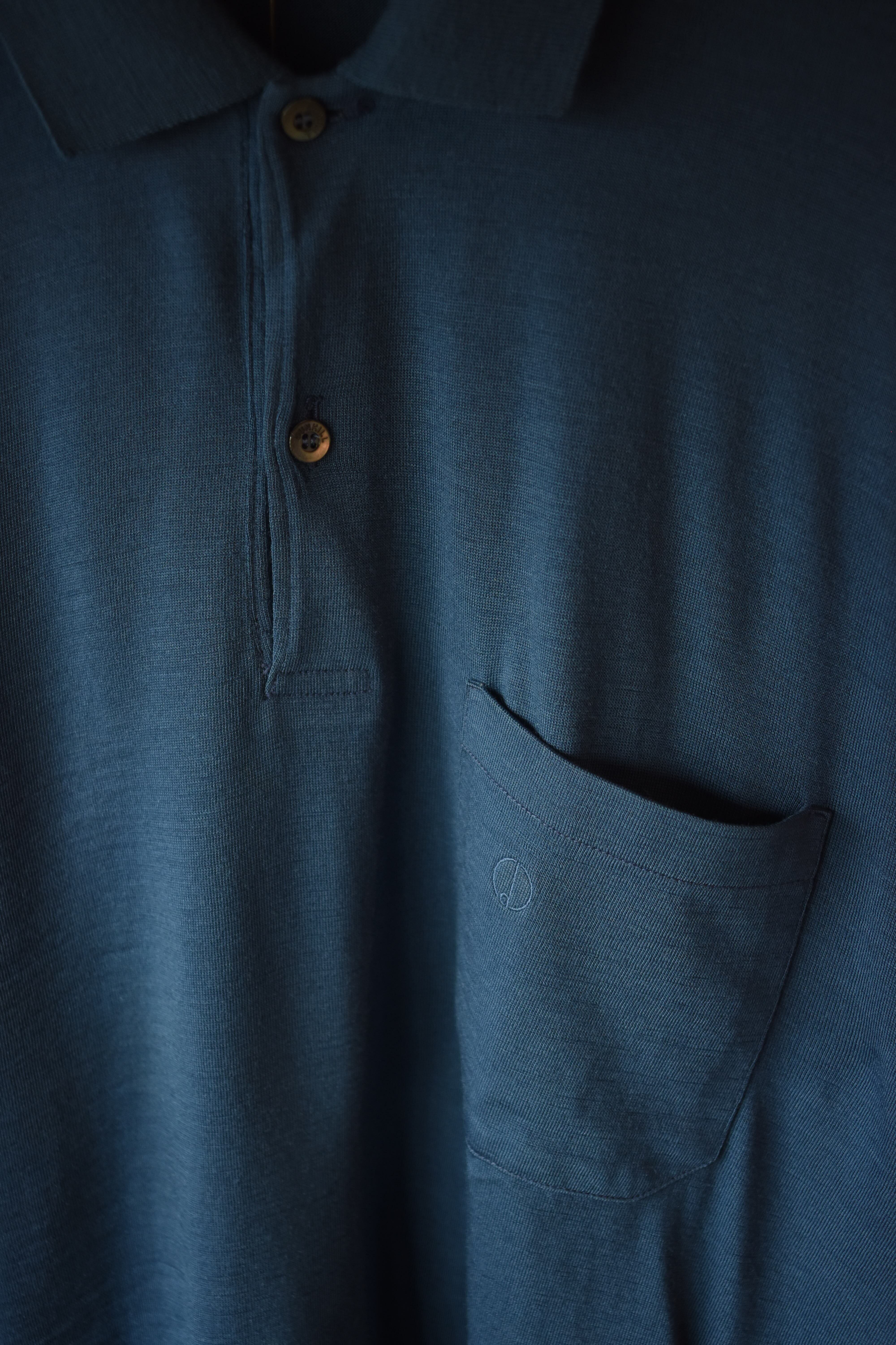 dunhill L/S wool polo shirt Made in Italy | shoitohachi