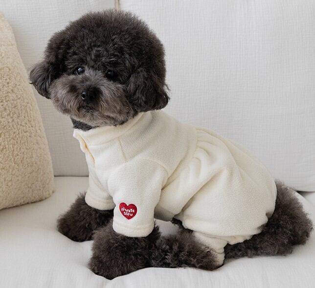 M/即納【SSFW】Heartwarm Fleece Allinone (Cream)