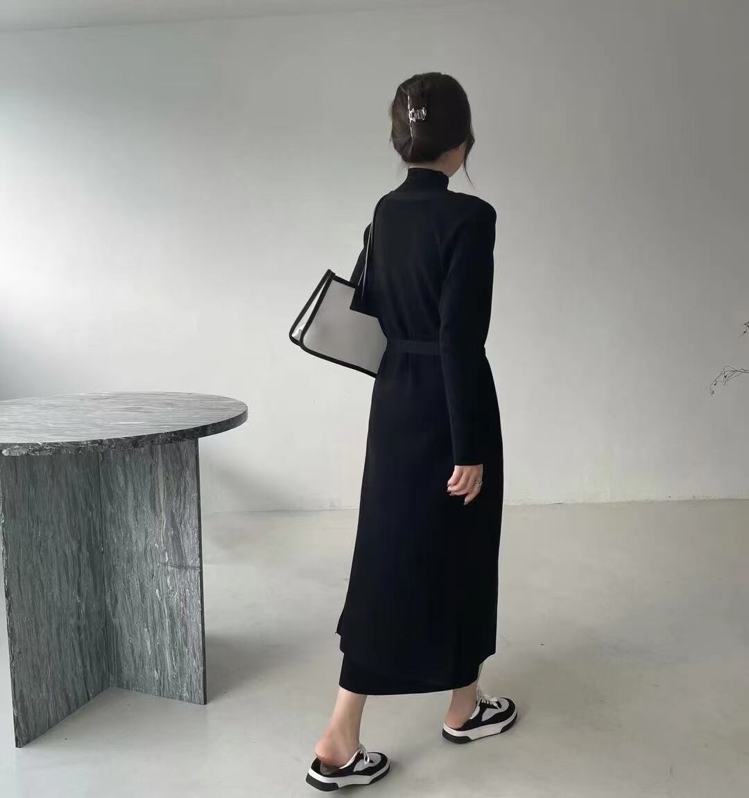 ハイネックニットワンピース(カーデset) AJ1050-1939