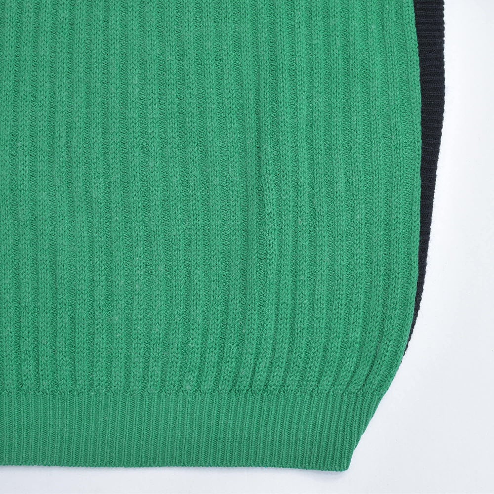 80～90s スペイン製 LEMSA ハーフジップ スタンドネック リブニット