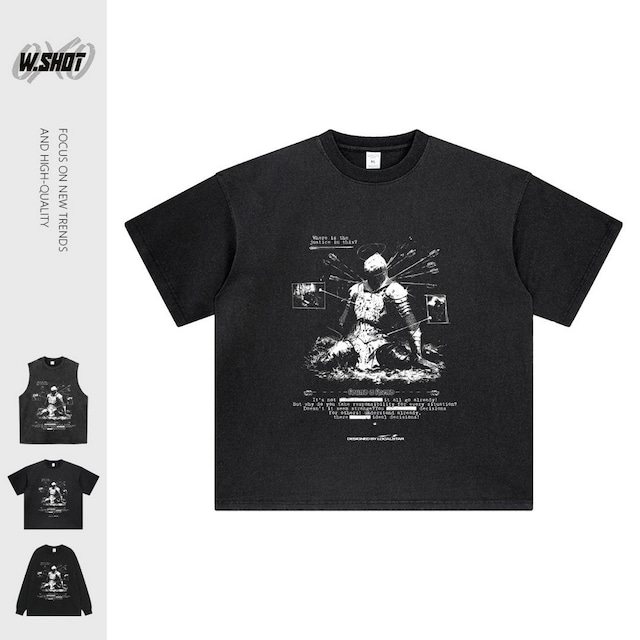 VINTAGE ストリート 装甲騎士 Tシャツ T1772