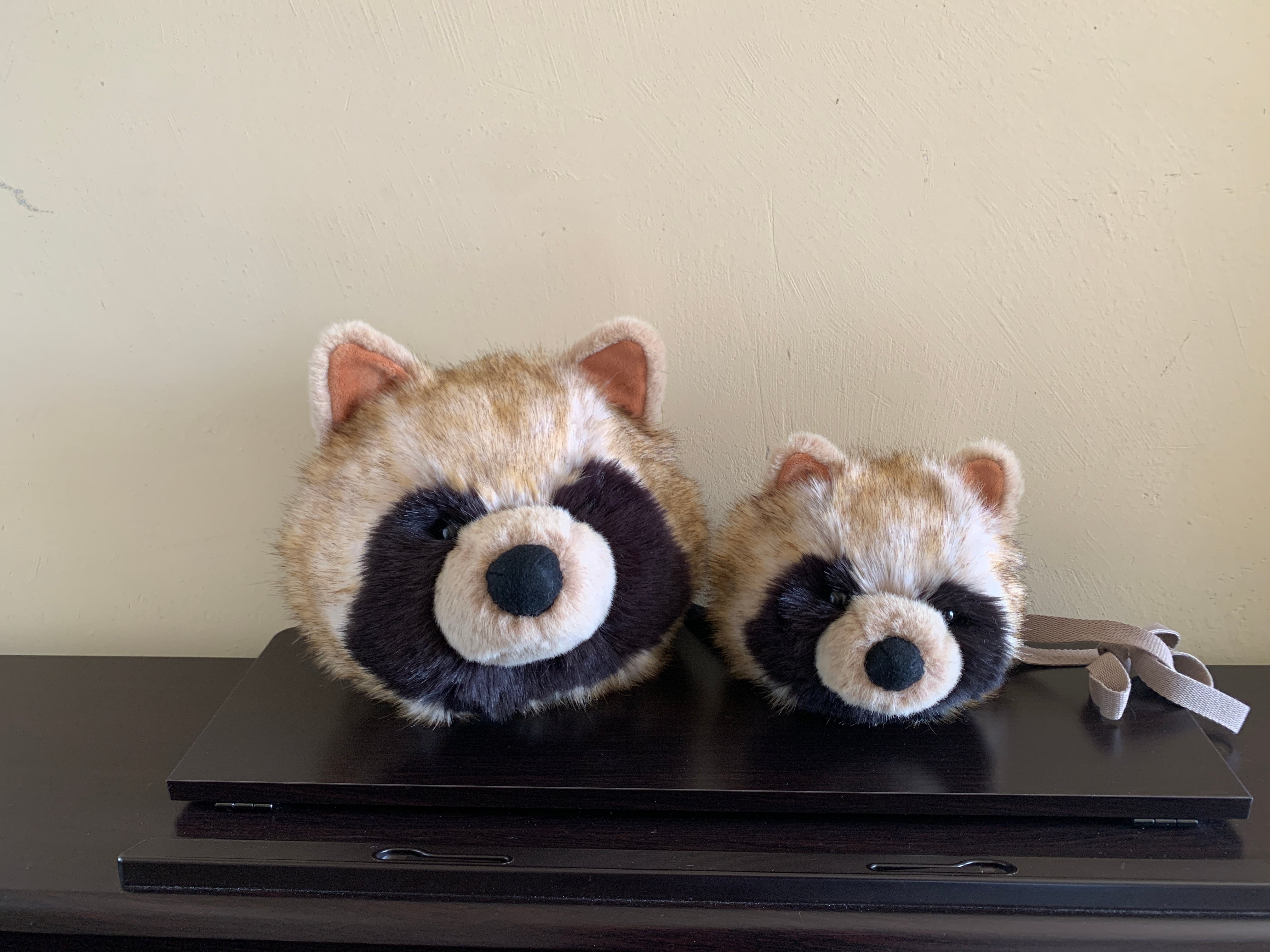 たぬぽ ラージサイズ」たぬきポーチ（冬毛） Lサイズ | もふもふとり工房