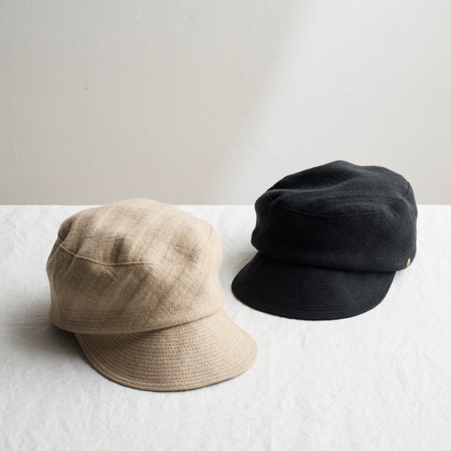 【30%off】Nine Tailor  ナインテーラー  Gilly Cap  N-1058   Black, Beige