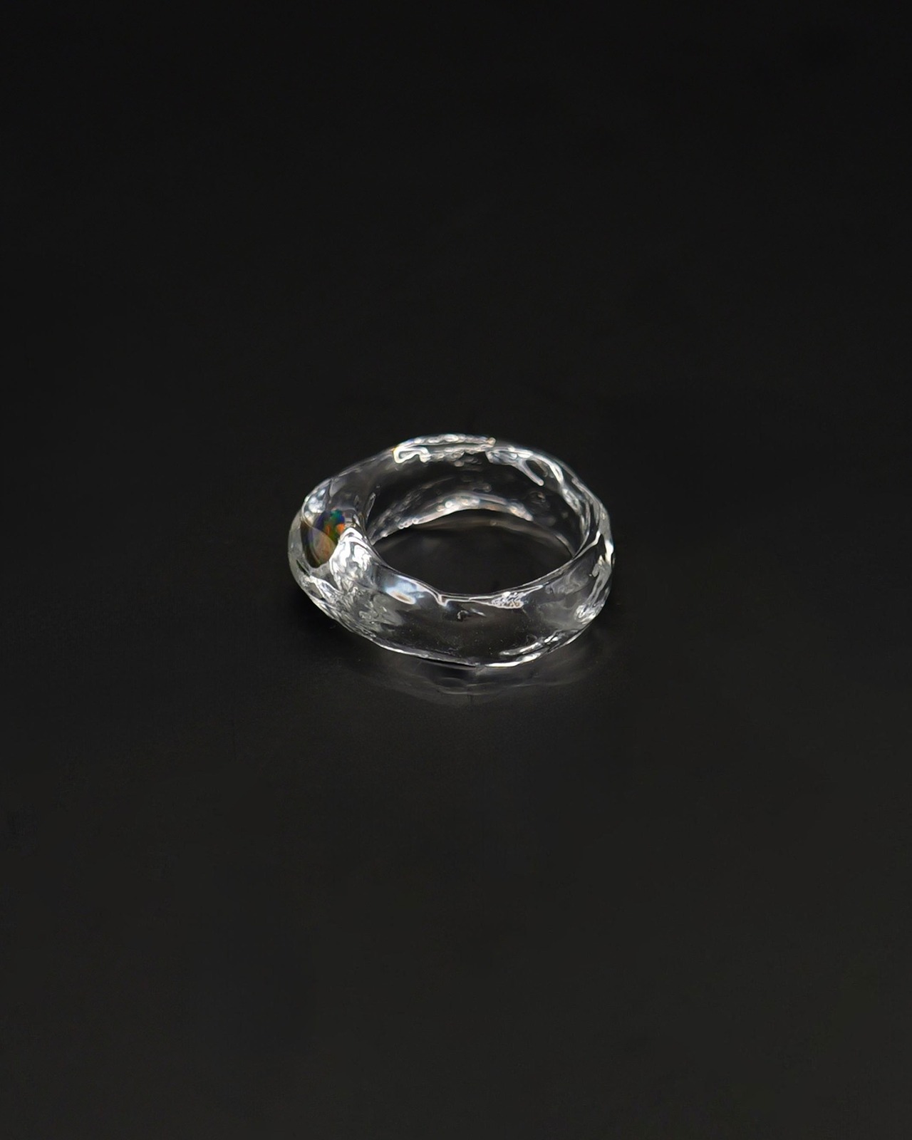 SENTE - LUMIEF OPAL：Rough Ring Main Color: Black：16号 no.04