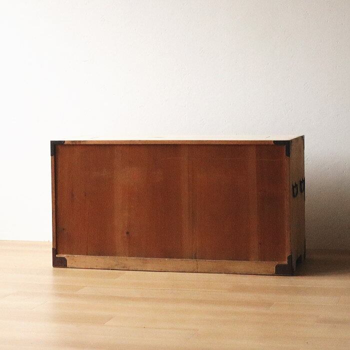 アンティーク 2段 チェスト 古家具 無垢材 無塗装 和箪笥 無垢材 | RENOKA