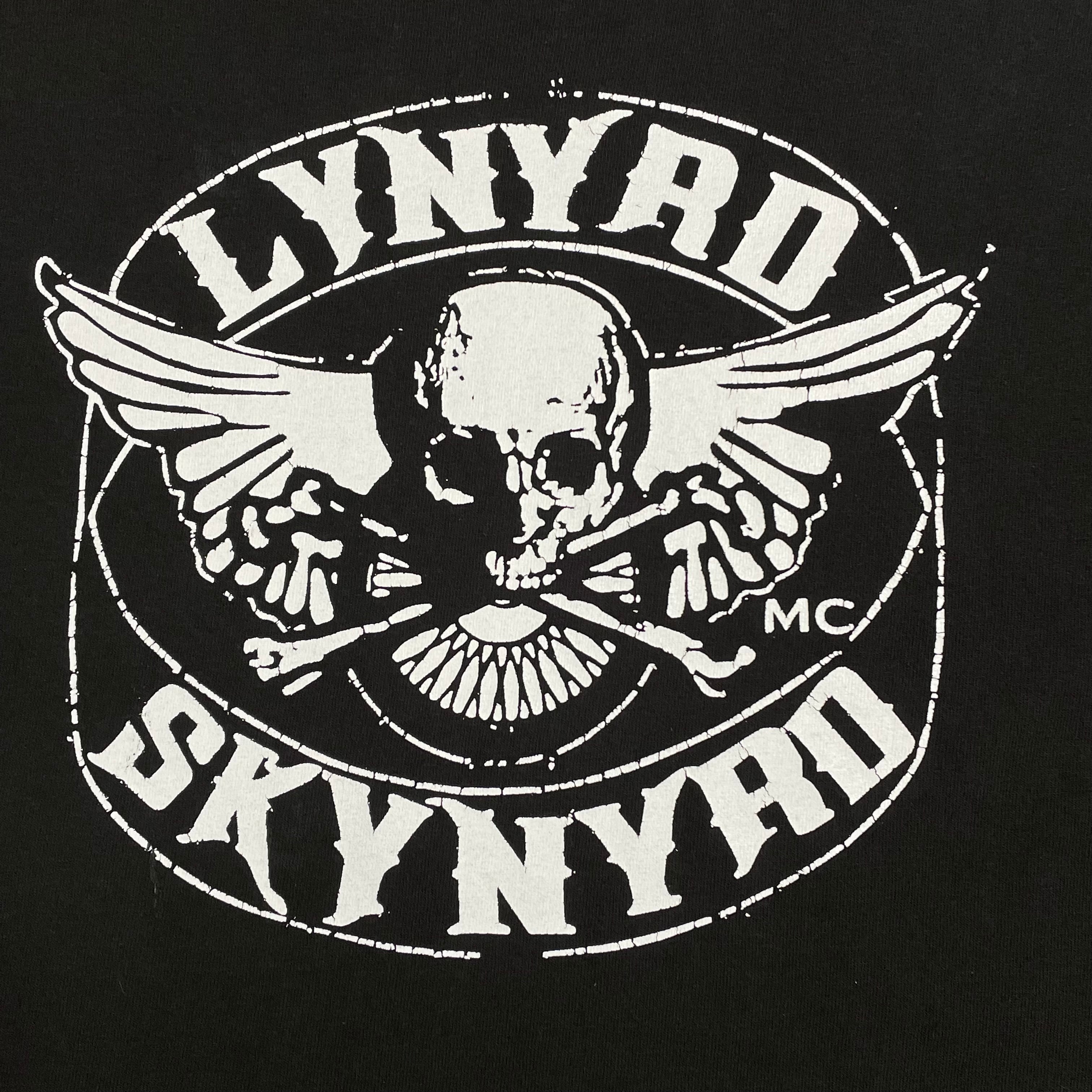 DELTA】Lynyrd Skynyrd バンドTシャツ プリント ロゴ 2XL ビッグシルエット バンt ロックt レーナード・スキナード スカル  音楽 半袖 夏物 us古着 古着屋手ぶらがbest