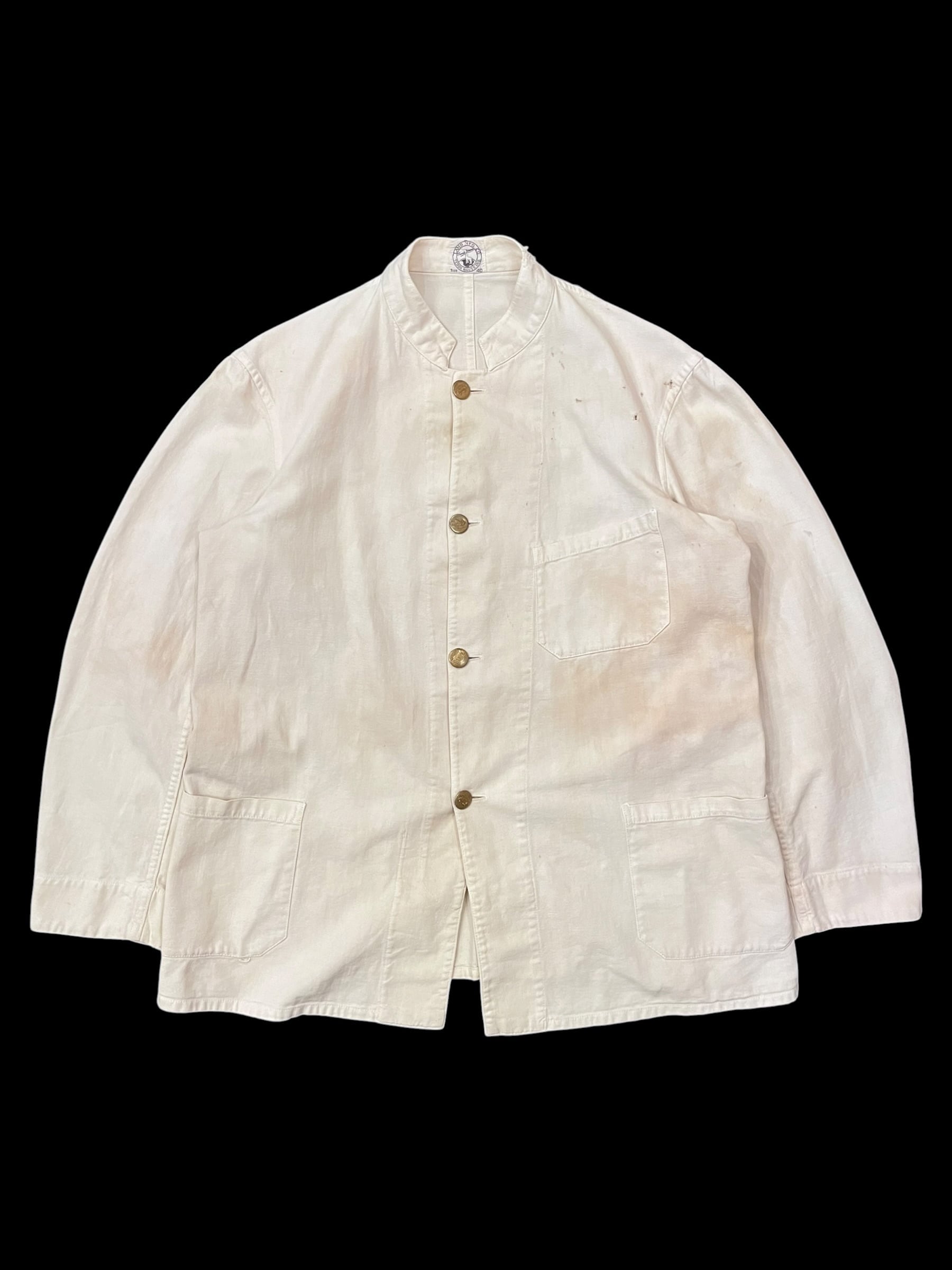 30s 機関車チェンジボタン LAMB MFG.CO. White Duck Coverall 1930年代
