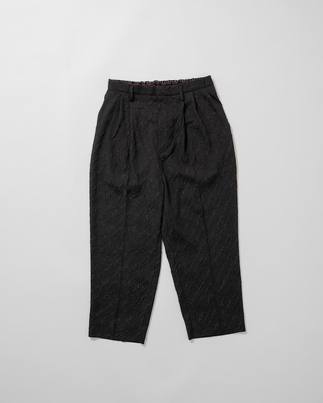 Design wrinkle slacks -black <LSD-BC3P1>