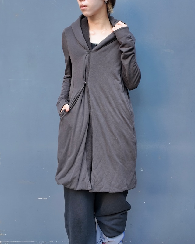 【JULIUS】heavy long fooded jacket