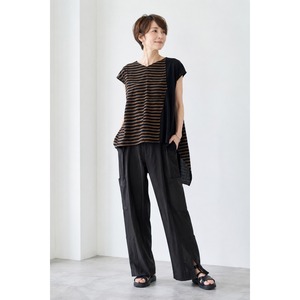 【最新作】ボーダーバックカットプルオーバー【262-3248】Bordered Cutout Pullover