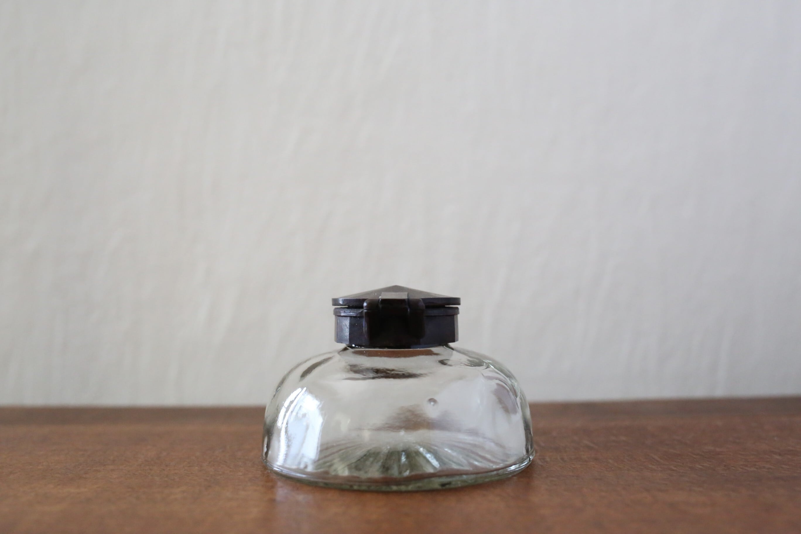 フランス アンティーク ヴィンテージ ガラスのインクボトル