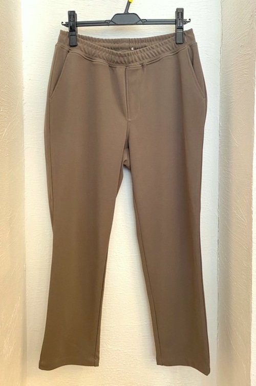 Cut Georgette Ankle Pants　Mocha