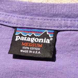 美品 M 絶滅危惧種 Patagonia 紫 USA パタゴニア Tシャツ アニマル柄 パープル ベネフィシャル