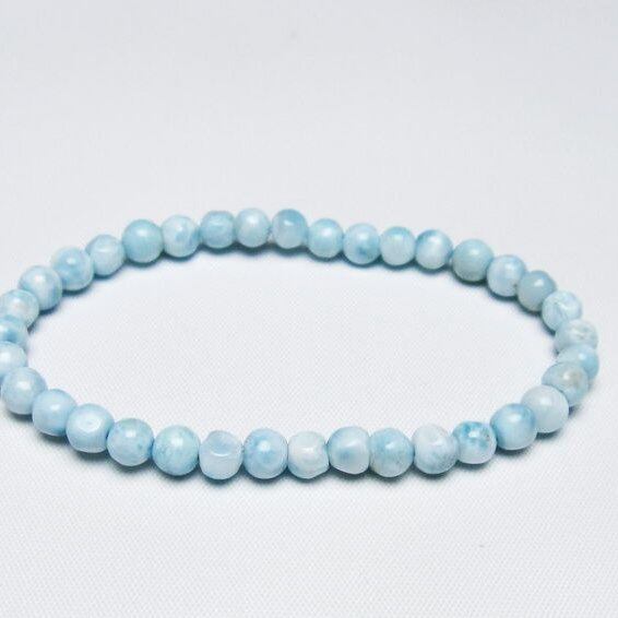 ラリマー ブレスレット 5mm 一点物 メール便可 [M便 1/10] 111-47908